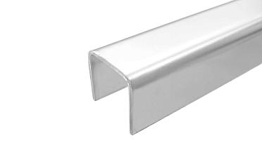 Профиль П-образный, L=2000 мм, t=1.5 мм, для стекла 16 мм, полир. (AISI 304) Ф-0457 купить в Тюмени