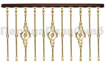 Латунные перила для лестниц серии – Деметра L05 в Тюмени. Готовые проекты ПерилаГлавСнаб