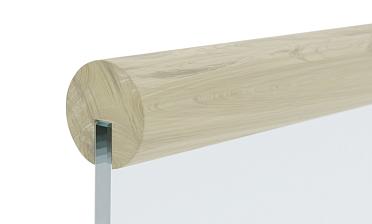 Поручень деревянный из Дуба Ø50мм С ПАЗОМ, премиум Ф-1163 купить в Тюмени