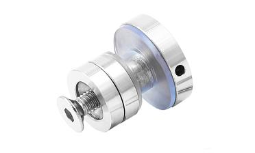 Крепление трека к стеклу AISI 304 шлифованное t449 SSS  купить в Тюмени