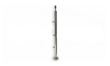 Стойка круглая Ø38.1: 3 ригеледержателя, полированная, высота 950 мм (AISI 304) k713 купить в Тюмени