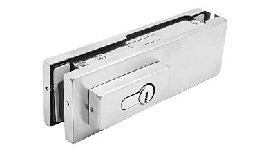 Замок для стеклянной двери центральный с прямоугольным ригелем, шлифованный, вырез 13 t152 SSS купить в Тюмени