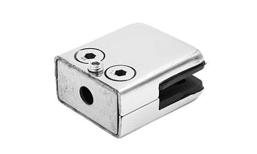 Стеклодержатель штампованный, под стекло 10 мм (5+5 мм), на плоскость 40х24х48 полированный (AISI 304) k352-10 купить в Тюмени