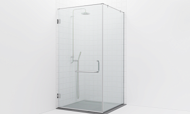 Комплект фурнитуры для душевой перегородки на профиле с угловой штангой t551-1 купить в Тюмени