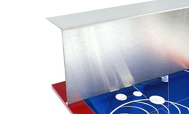 Накладка для крепления (тыльная/лицевая) из шлифованной нержавейки 1.0 мм длина 2,0 м k601-24 купить в Тюмени