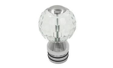 Стеклянный шар, наконечник на стойку Ø50.8 мм, с алюминиевой системой фиксации, прозрачный k248 купить в Тюмени