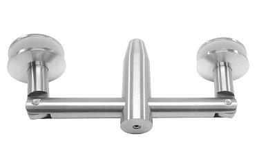 Крепление двойное с рутелями к стене, AISI 304 k629 купить в Тюмени