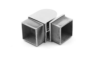 Поворот поручня 40х40 мм, регулируемый, полированный, (AISI 304) k366 купить в Тюмени