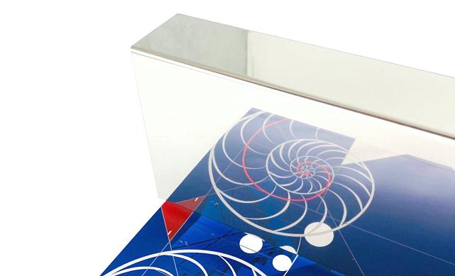 Накладка для крепления (тыльная/лицевая) из полированной нержавейки 1.0 мм длина 2.0 м k601-25 2