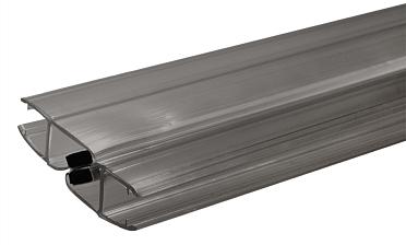 Комплект уплотнителей для стекла 8мм (2 шт.), полупрозрачный черный, стекло-стекло, с магнитом 90°/180°, 2,2 м t210-2 BL купить в Тюмени