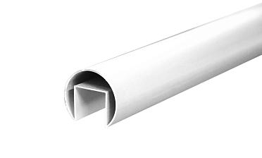 Труба  Ø42.4 мм, с пазом 24х24 мм, анодированный алюминий Фk820 AL купить в Тюмени