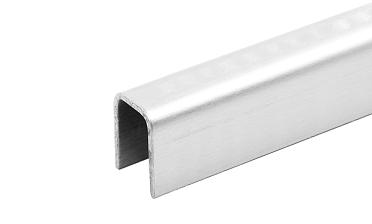 Профиль П-образный, L=2500 мм, t=1 мм, для стекла 8 мм, шлиф. (AISI 304)  t115 SSS купить в Тюмени