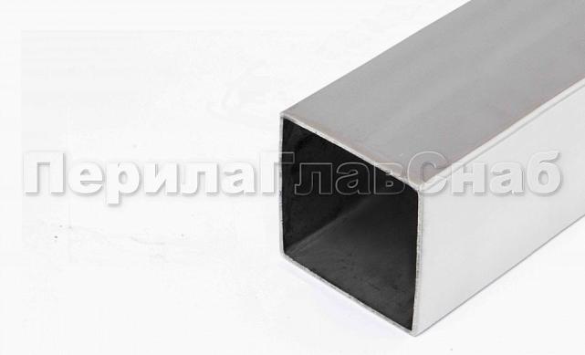 Труба нержавеющая AISI 304 СТАНДАРТ+, пр-во РОССИЯ, 40 х 40 x 1.5 х 6м, шлифованная Rk866-2