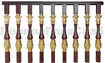 Латунные перила для лестниц серии – Гранд Опера L03 в Тюмени. Готовые проекты ПерилаГлавСнаб