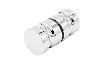 Ручка-кноб для двери 32х38 мм латунь-хром, полированная t692 PC купить в Тюмени