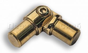 Поворот ригеля Ø16х1.5 мм, с двумя установочными штифтами, шарнирный, золото (AISI 304) k060-88 купить в Тюмени