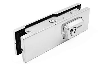 Замок для стеклянной двери угловой с круглым ригелем комплект, полированный t150 PSS купить в Тюмени