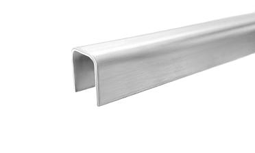 Профиль П-образный, L=2000 мм, t=1.5 мм, для стекла 12 мм, шлиф. (AISI 304) Ф-0455 купить в Тюмени