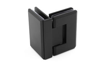 Петля для душевой стекло-стекло 90х55 мм, 90°, цинк, черный t304 BZn купить в Тюмени