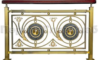 Латунные ограждения лестниц серия – Валгалла XL04 в Тюмени. Готовые проекты ПерилаГлавСнаб