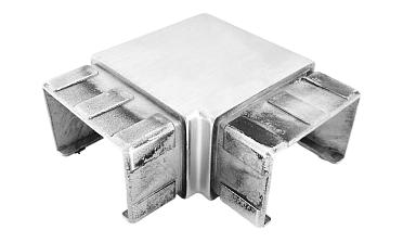 Отвод для поручня с пазом 40х60 мм, шлифованный (AISI 304) Фk542-2 купить в Тюмени