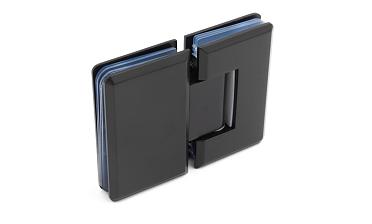 Петля для душевой кабины стекло-стекло 180°, 90*55, цинк, черн. t303 BZn купить в Тюмени