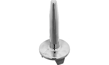 Наконечник палец (солдатик) на стойку Ø38.1 мм, без ложемента, литой, полированный, повышенной коррозионной стойкости, под сварку, облегченный, нержавеющий AISI 316, k034-3 купить в Тюмени