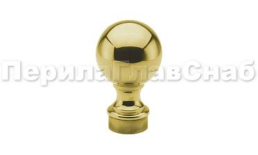 Наконечник стойки шар, Ø38.1 мм, литой, утяжеленный, золото k070-88 купить в Тюмени