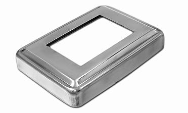 Низ стойки под трубу 105х75х0.8 мм для трубы 61х41 мм, полированный 400 Grit (AISI 304) k399 купить в Тюмени