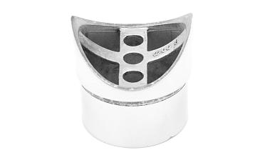 Наконечник седловина прямая 90° на стойку Ø50.8 мм, под поручень Ø50.8 мм, литая, полированная, AISI 304, k559 купить в Тюмени