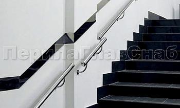 Пристенный поручень из нержавеющей стали 50 мм в Тюмени. Готовые проекты ПерилаГлавСнаб