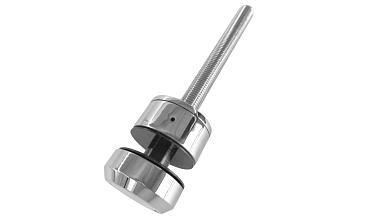 Комплект торцевого крепления несущего стекла, шпилька М16 AISI304, гайка-шайба Ø50х10мм, с регулировкой вылета 25-39мм, полированный, AISI 304 k277-11 купить в Тюмени