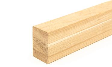 Дубовый поручень 60х40 некрашеный БЕЗ ПАЗА, Премиум Ф-1196 купить в Тюмени