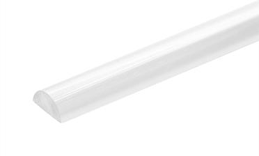 Порог для душевых пластиковый 3000 мм, прозрачный, t218 купить в Тюмени