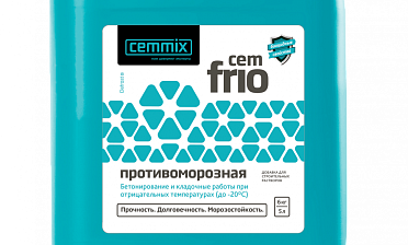 CEMMIX CemFrio противоморозная добавка 5л Ф-0387 купить в Тюмени
