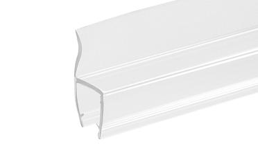 Уплотнитель для стекла в душевую кабину 8 мм, стекло-стекло 2200 мм жесткий ус t201 купить в Тюмени