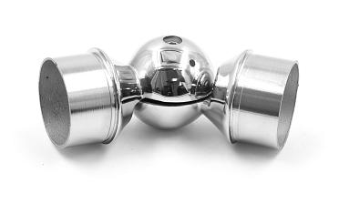 Поворот литой, регулируемый, "шар" с установочными кольцами, под Ø50.8 мм, (AISI 304) k558 купить в Тюмени