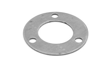 Фланец стойки 38/80 х 3 мм, 3 отв х М10 х 20, черный металл k116-38-9 купить в Тюмени