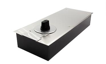 Доводчик для стеклянной двери до 80 кг EN2, напольный, 500 тыс. циклов, нержавеющая сталь AISI 304, шлифованная t182 SSS купить в Тюмени