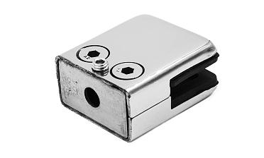 Стеклодержатель штампованный, под стекло 8 мм (4+4 мм), на плоскость 40х24х48 полированный (AISI 304) k352 купить в Тюмени