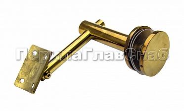 Выносной держатель поручня на стекло 8-16 мм, под золото (AISI 304) Фk241-88 купить в Тюмени