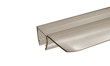 Уплотнитель для стекла 8 мм, полупрозрачный черный, 90°, стекло-стекло 2200 мм t215-2 BL купить в Тюмени