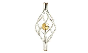 Декоративная вставка (корзинка) для стойки Ø25 мм, с золотым шаром k388-2 купить в Тюмени