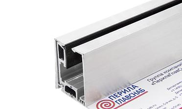 Комплект зажимного профиля для стекла 8-12 мм, неанодированный, L=3000 мм т40-4 AL купить в Тюмени