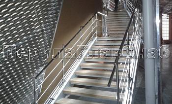 Нержавеющие перила и ограждения с подсветкой в Тюмени. Готовые проекты ПерилаГлавСнаб