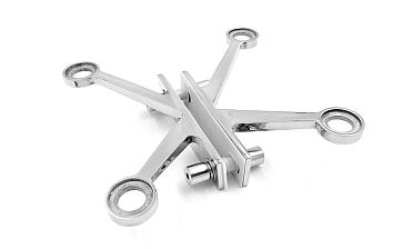 X-спайдер для установки на стеклянное ребро AISI 304 k290-X купить в Тюмени