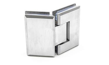 Петля для душевой стекло-стекло 90х55 мм, 135°, нержавеющая сталь AISI 304, шлифованная t302 SSS купить в Тюмени