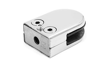 Стеклодержатель штампованный под стекло 10 мм (5+5 мм), на плоскость 40х24х54 полированный (AISI 304) k539-10 купить в Тюмени