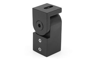 Держатель труба-стена, регулируемый, Ø19 мм, нерж., черный t908 BL купить в Тюмени