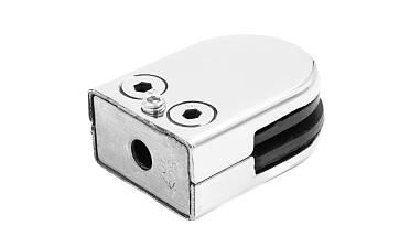 Стеклодержатель штампованный, под стекло 8 мм (4+4 мм), на плоскость 39х24х55 полированный (AISI 304) k539-2 купить в Тюмени